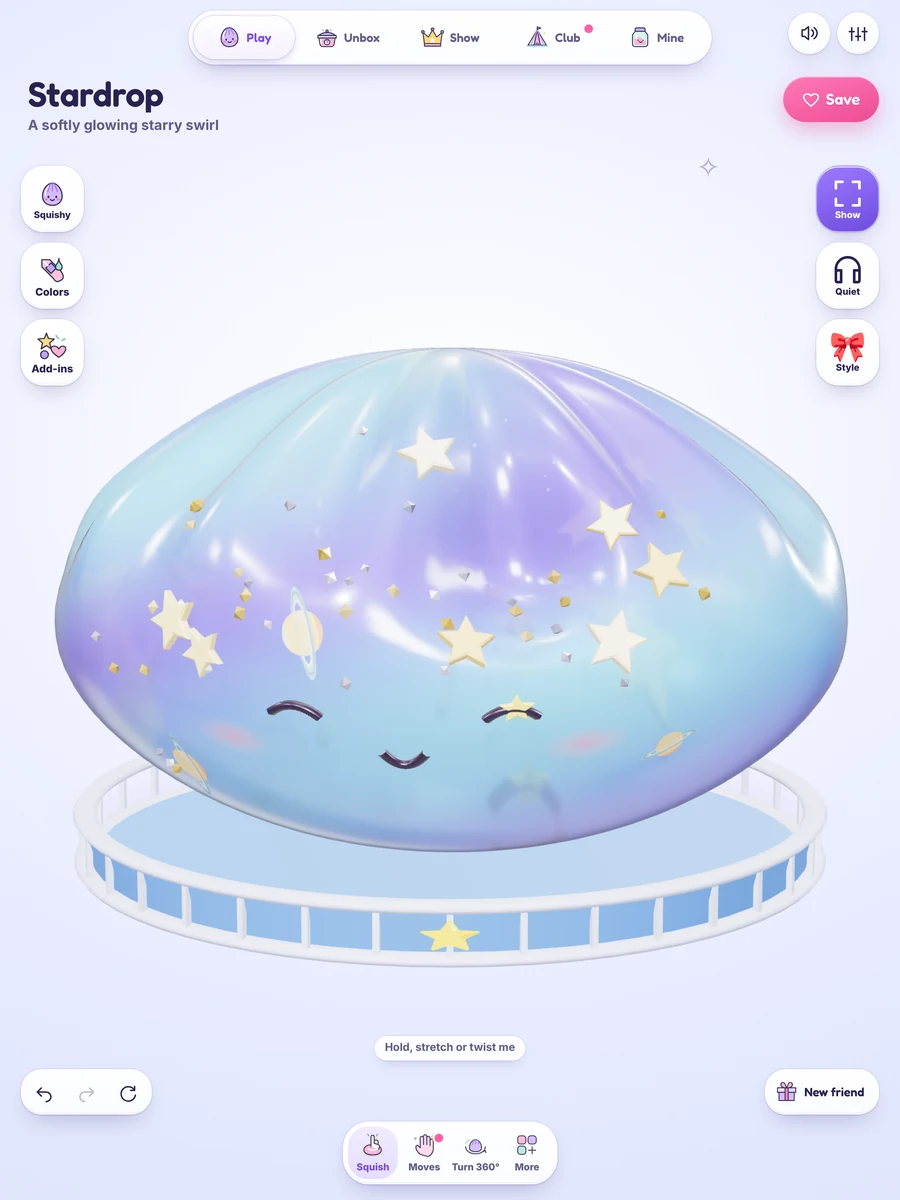 Jellyloom on iPad: Stardrop the squishy on a big screen